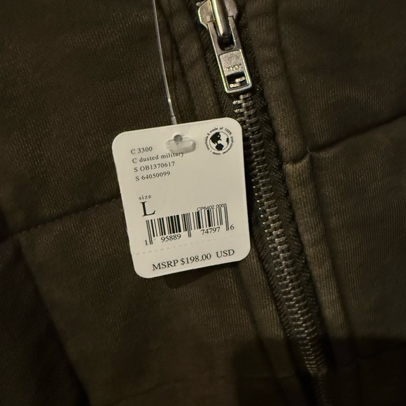 Free People Khaki Puffer Jacket - Picture 3 of 3